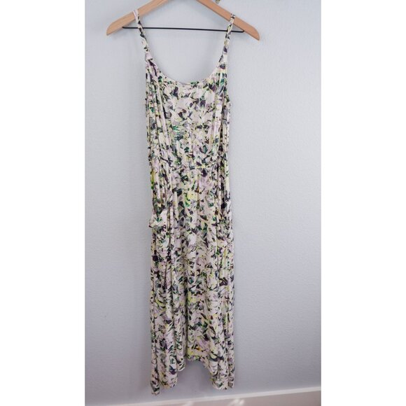 Cabi Womens Rayon Pattern Handkerchief Hem Midi Dress, small - Picture 8 of 11